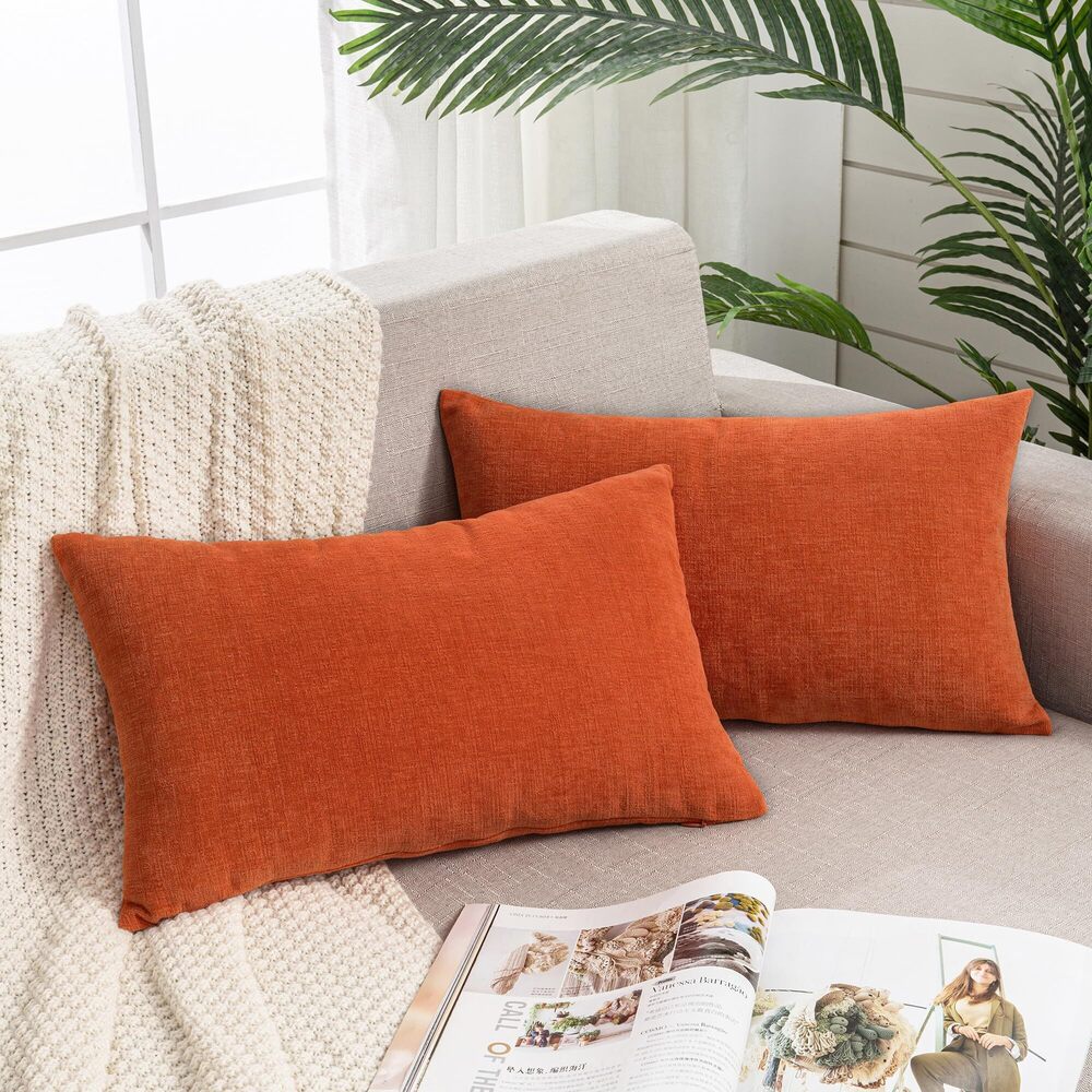 3397 Lumbar Pillow Decorative Rectangle Throw Pillow Covers 12"x20" Inch